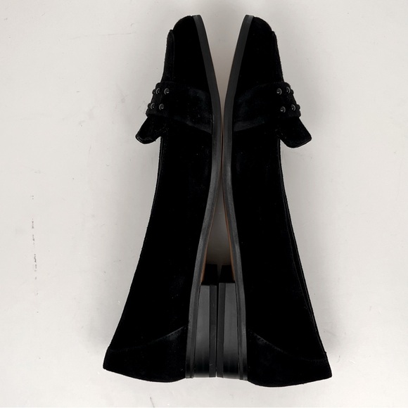 Anne Klein Shoe Size 9 Flat Loafer Black Suede Leather I-Flex AK7DYAMOND EUC - Picture 6 of 12